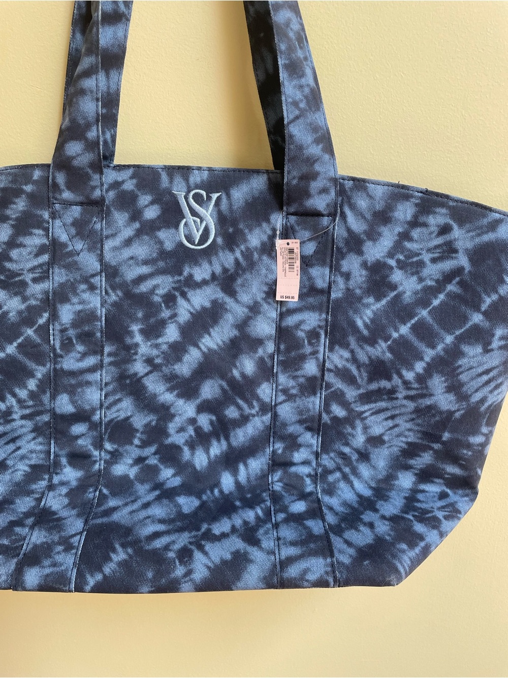 Victoria's Secret Blue Tie-Dye Tote Bag